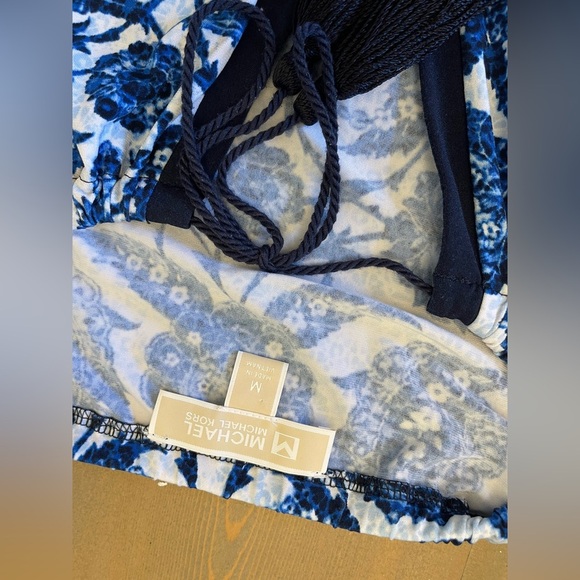 Michael Kors Navy and White Floral Dress Size Medium - Picture 6 of 8